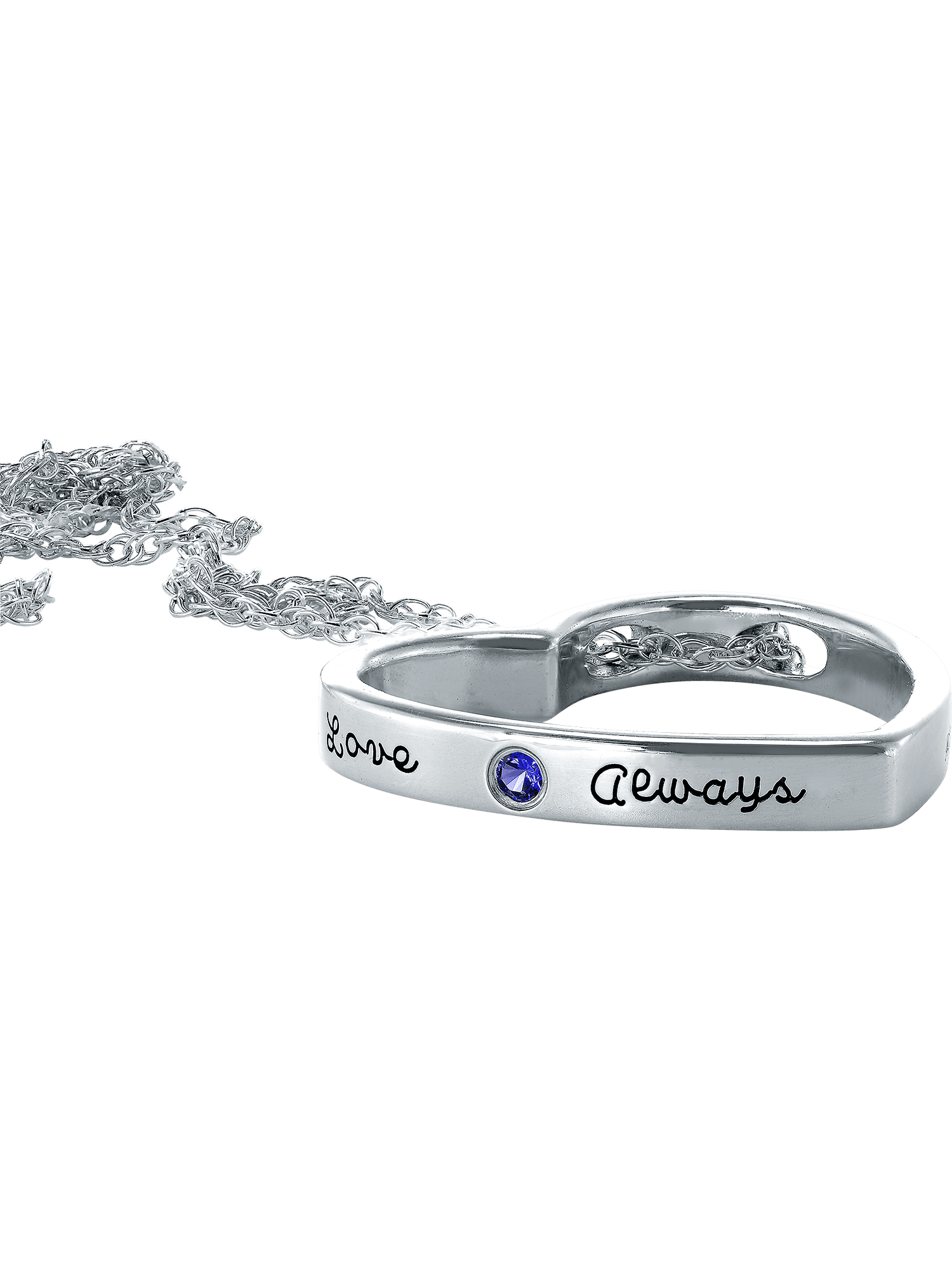 Personalized Family Jewelry Birthstone Women's Poppet Pendant. Available in Sterling Silver, Yellow and White Gold