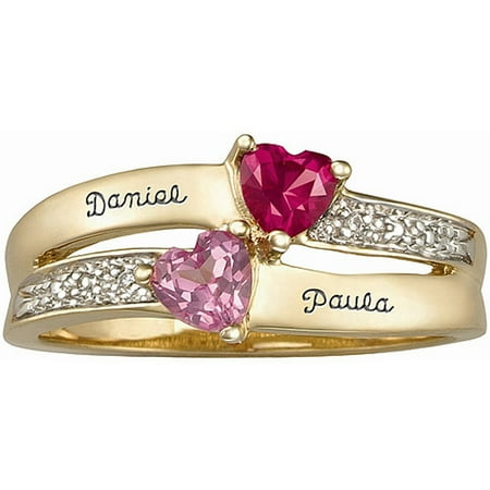 Personalized Family JewelryáEnamored Couple's Ring available in Sterling Silver, Gold and White Gold