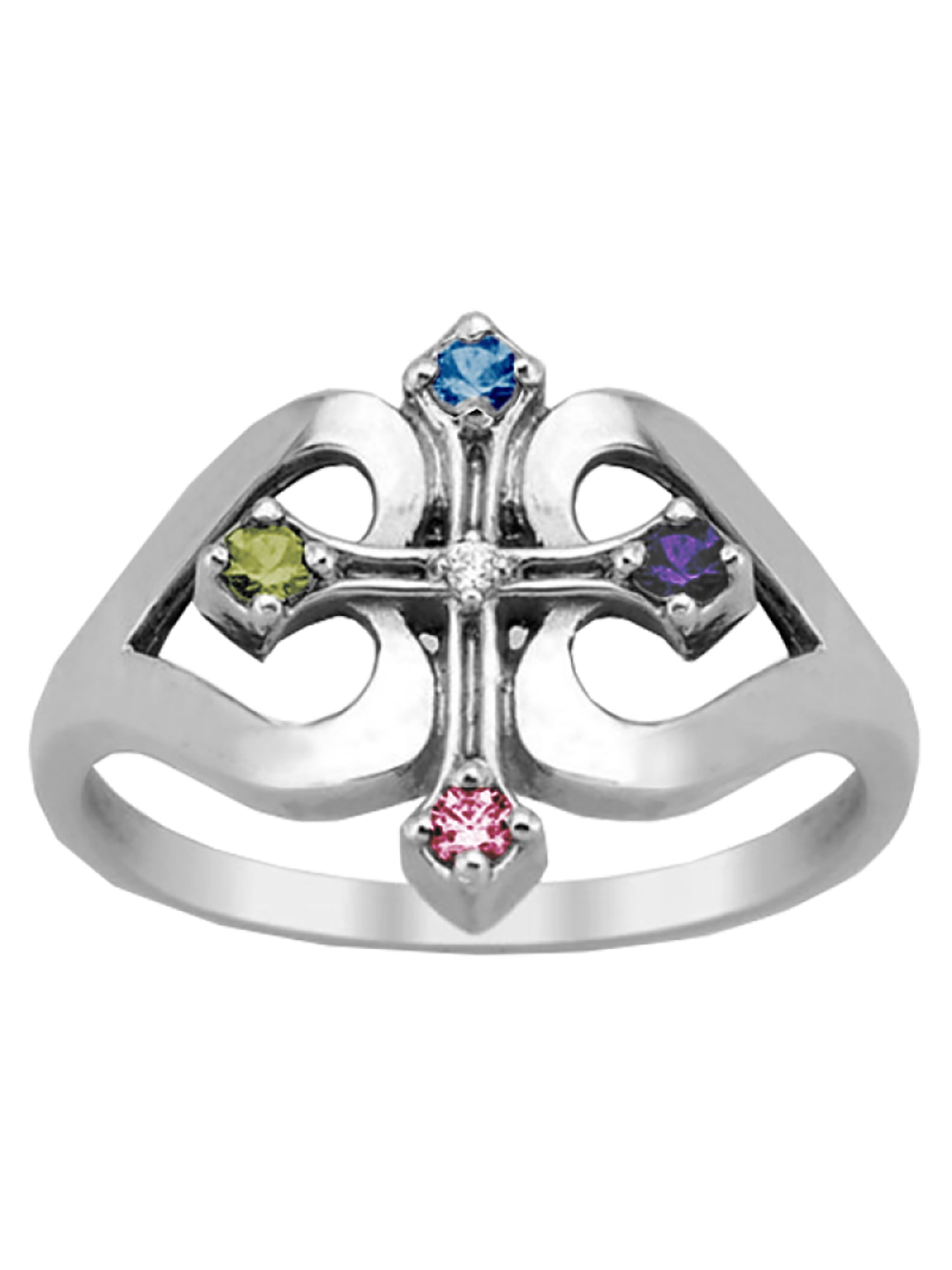Keepsake Personalized Family Jewelry Faith Ring available in Sterling Silver Yellow and White Gold Walmart