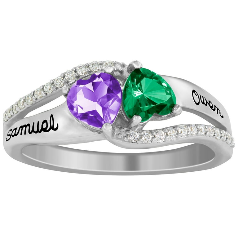 Personalized Family Jewelry My All Birthstone Women's Ring