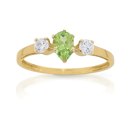 Personalized Family Jewelry Treasure Promise Ring with Birthstone available in Yellow and White Gold