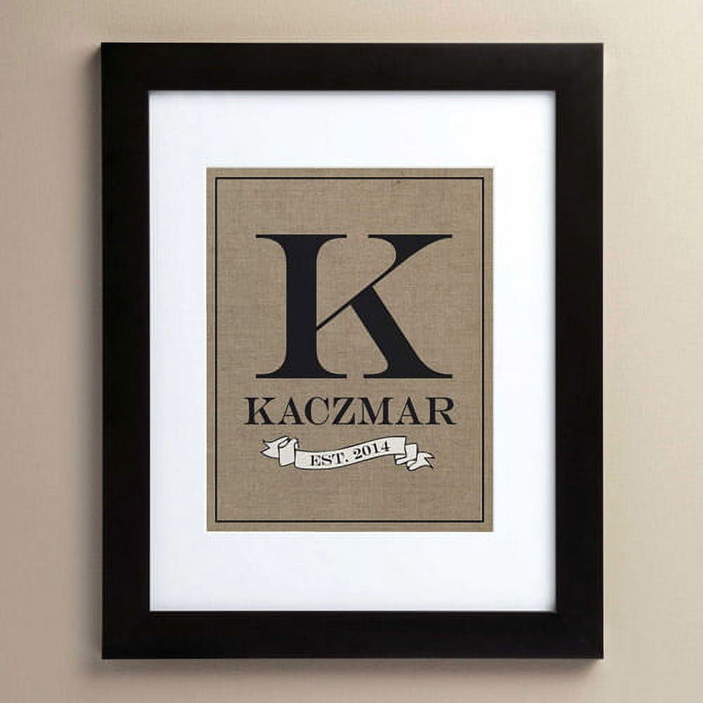 Personalized Family Name 11" x 14" Framed Print