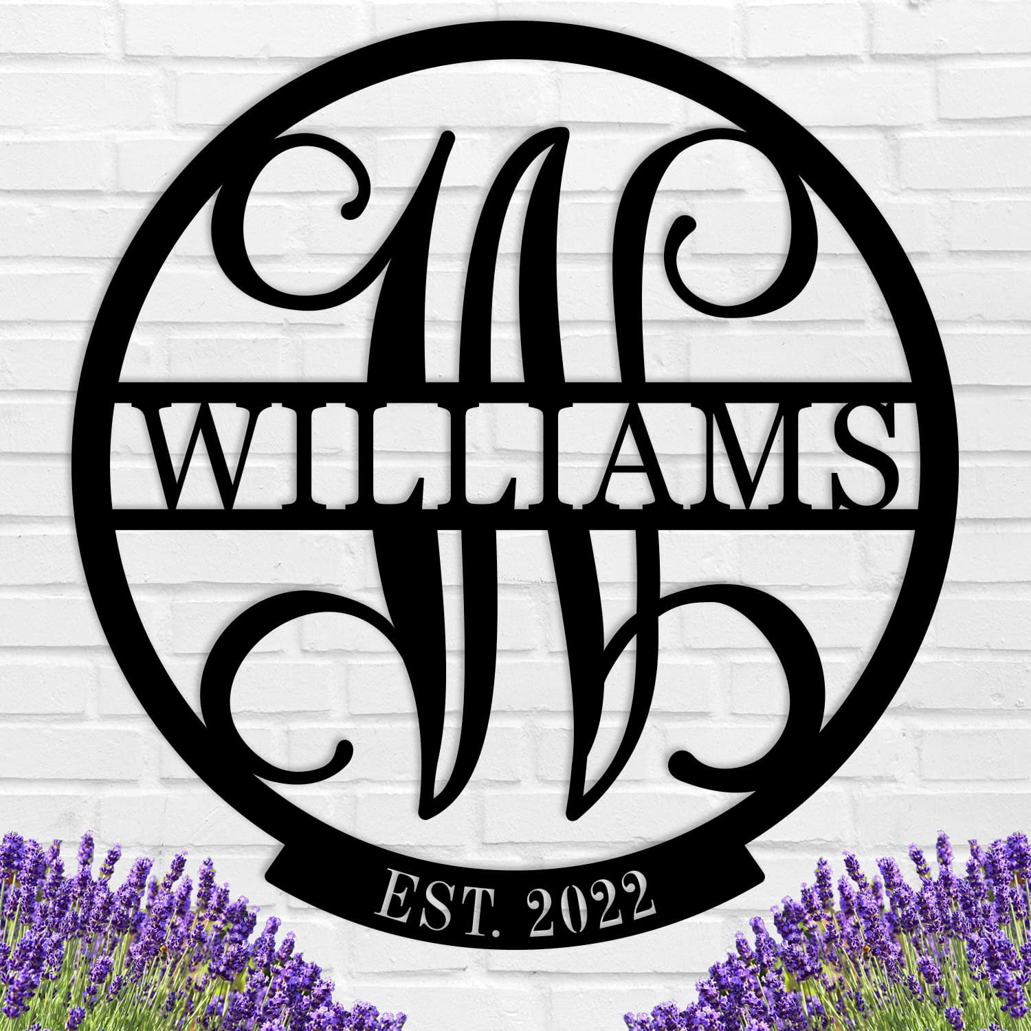 Personalized Family Name Sign, Monogram Wall Decor, Custom Last Name ...
