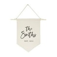 thumbnail image 1 of Personalized Family Name with Est. Date Classic Hanging Wall Banner, 1 of 3
