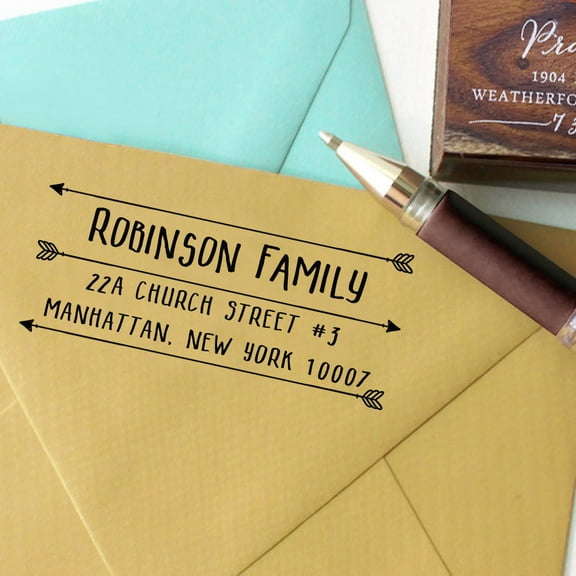 Personalized Family Return Address Stamp Self Inking Custom Name Rubber Stamper Engagement Gift