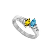 JAY AIMEE DESIGNS Personalized Family Ring with Up to Two Birthstones