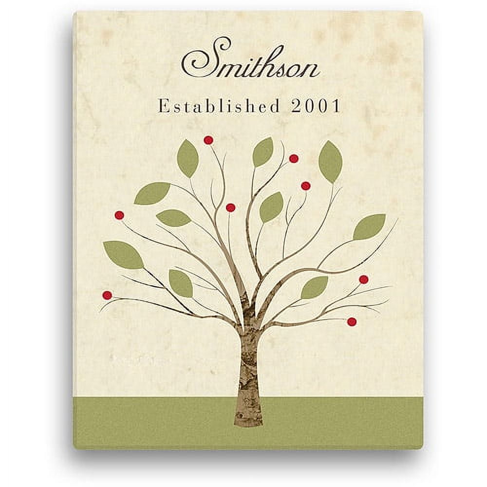 Personalized Family Tree 11" x 14" Canvas