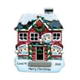 thumbnail image 1 of Personalized Family of 3 Ornament 2024 Family with Mask in New Home 1 Count - Ornaments by Elves, 1 of 9
