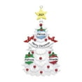 thumbnail image 1 of Personalized Family of 3 White Christmas Tree Ornament 2024 -  Custom Christmas Ball Xmas Tree Decor, 1 of 10
