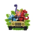 thumbnail image 1 of Personalized Family of 4 Dinosaur Christmas Ornament 2024 - Cute Dino Family Christmas Tree Ornament, 1 of 10