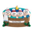 thumbnail image 1 of Personalized Family of 4 in Hot Tub Christmas Ornament 2024 - Warm Bath Jacuzzi Christmas Tree Decor, 1 of 10