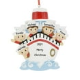 thumbnail image 1 of Personalized Family of 5 Ornament 2024 Family Vacation in Cruise Ship 1 Count - Ornaments by Elves, 1 of 10