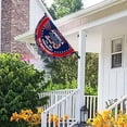 thumbnail image 1 of Personalized Fan Flag America's 250th Anniversary Banner 3x6 ft 1776 2026 Anniversary Bunting Outdoor Hanging Decor with Grommets for Porch Yard, Red 35.4"x70.9", 1 of 6