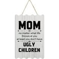 Personalized Farmhouse Wall Art Decorative Wood Sign Plaque 8x12 Mom No