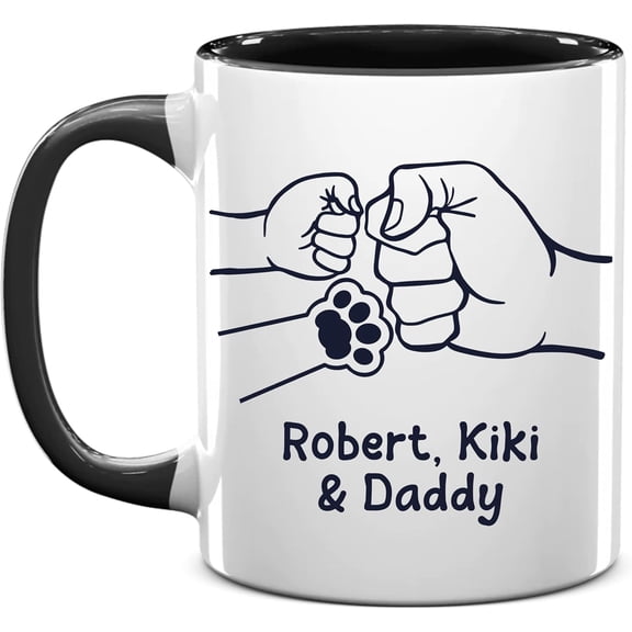 Personalized Father's Day Gifts For Dad Grandpa, Personalized Mugs With Names For Dad From Kid Daughter Son, Custom Father's Day Gift From Daughter Son, Custom Birthday Gift For Dad Grandpa
