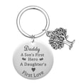 thumbnail image 1 of Personalized Father's Day Keychain Papa Key Chains for Daddy Original Love Gifts Car Key Pendant Stainless Steel Keyring, 1 of 5