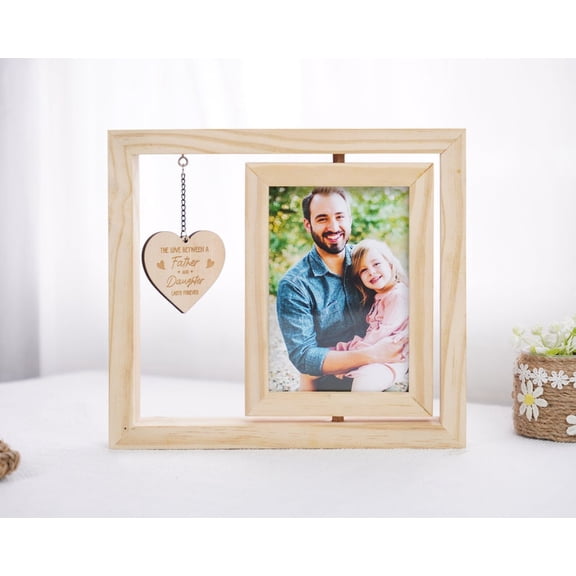 Personalized Father's Day Photo Frame, Best Dad Ever Gift, Dad Birthday Gift, Custom Keepsake, Sign for Dad, Father’s Day Gift from Daughter