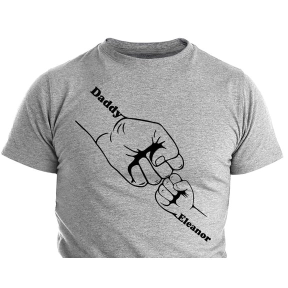 Personalized Fatheramp39s Day Fist Bump Shirt Custom Dad amp Child TShirt