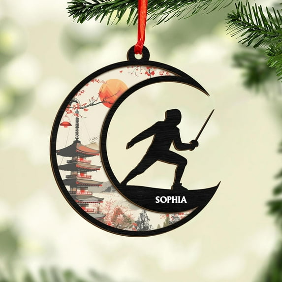 Personalized Fencing Christmas Ornament, Fencing Lovers Ornament, Fencing Acrylic Ornament, Christmas Fencer Decor, Fencing Player Ornament Xmas Keepsakes 2025, Great Gift for Fencer (FC 6) - 3911