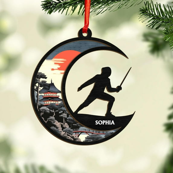 Personalized Fencing Christmas Ornament, Fencing Lovers Ornament, Fencing Acrylic Ornament, Christmas Fencer Decor, Fencing Player Ornament Xmas Keepsakes 2025, Great Gift for Fencer (FC 6) - 3911