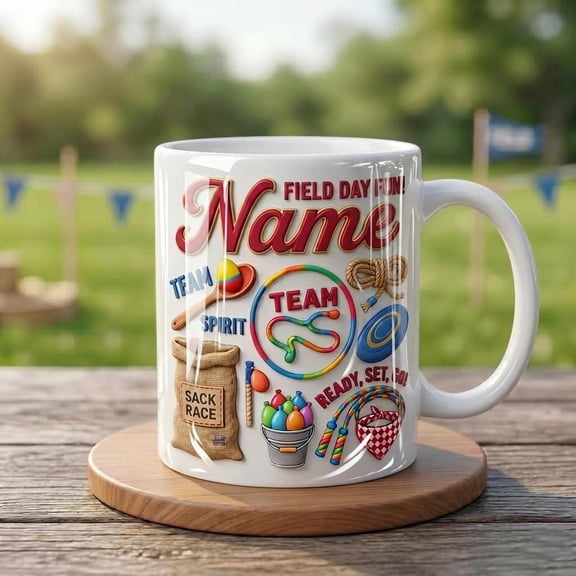Personalized Field Day Mug, Custom Kids School Sports Gift
