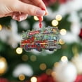 thumbnail image 1 of Personalized Fire Truck Acrylic Christmas Ornament Custom Name Firefighter Engine Holiday Tree Decor, Service Hero Appreciation Keepsake, 1 of 7