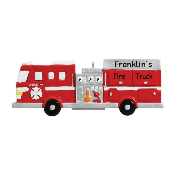 Personalized Fire Truck Ornament 2024 - Firefighter Ornaments, Fireman Ornaments for Christmas Tree, Firefighter Gifts for Firemen - Fire Engine - Free Customization
