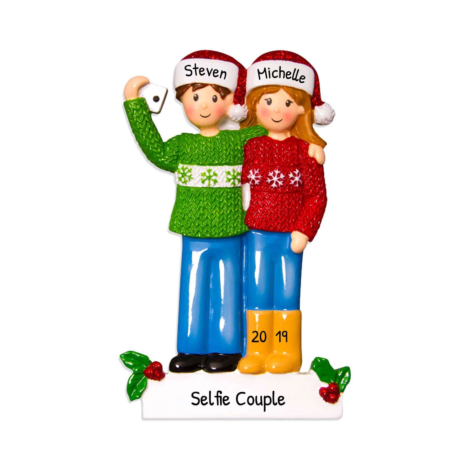 Personalized First Christmas Ornament Couple 2025 First Christmas