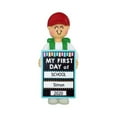 thumbnail image 1 of Personalized My First Day of School Ornament - Back to School Ornaments, Kindergarten Ornament 2024, Preschool Ornament, First Day School Board - Boy's First Day - Free Customization, 1 of 10