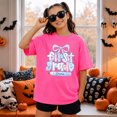 thumbnail image 1 of Personalized First Grade Shirt with Custom Name, Back to School Coquette Bow Tee, Youth Unisex T-Shirt, 1 of 5