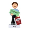 thumbnail image 1 of Personalized First Job Ornament - New Job Ornament, My First Job, Employee Ornaments, Occupation Ornaments, New Job Christmas Ornament, 1st Job Ornament - Brunette Male - Free Customization, 1 of 9