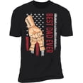 thumbnail image 1 of Personalized Fist Bump American Flag Dad Shirt Custom Grandpa Shirt Gift for Men Fathers Days Birthday Tee, 1 of 5