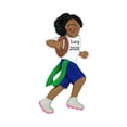 thumbnail image 1 of Personalized Flag Football Ornament 2024 African American Female Player 1 Count - Ornaments by Elves, 1 of 10