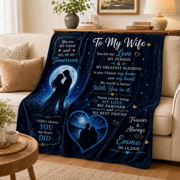 Personalized Fleece Blanket, Custom Name Text Date 3D Print Polyester Fleece Throw, 280gsm Soft Blanket, Multiple Sizes