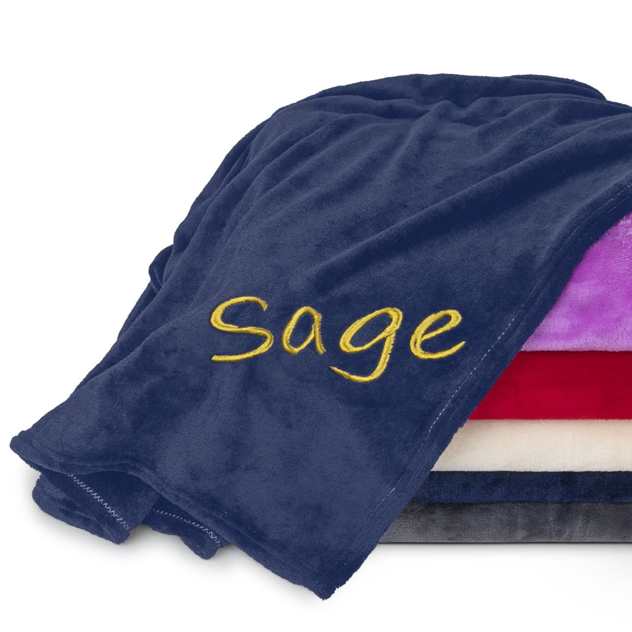 Personalized Fleece Blanket Throw Super Soft Plush Luxury