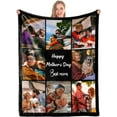 thumbnail image 1 of Personalized Fleece Throw Pictures Blanket for Family Custom Blankets with Photo Collages Custom Blanket with Picture Customized for Mother's Father's Day Christmas Birthday Gifts(5 Sizes) Blankets, 1 of 5