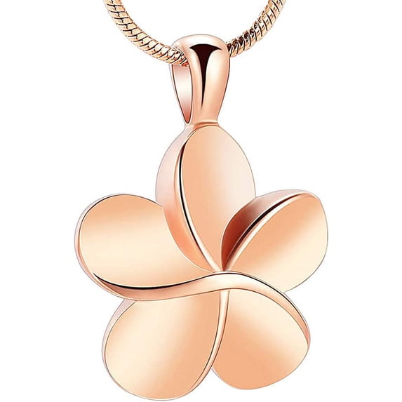 Personalized Flower Cremation Ashes Urn Necklace for Ashes for Women/Men Cremation Jewelry for Ashes with Funnel Filler Memorial Jewelry Gifts for Women