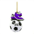 thumbnail image 1 of Personalized Football Christmas Ornament, Acrylic Soccer Player Themed Holiday Decoration, Customizable Football Lover Gift, Lightweight Hanging Pendant for Tree and Home Decor, 1 of 4