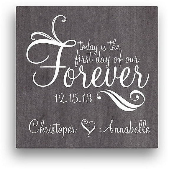 Personalized Forever Canvas Wall Art, 16" x 16"