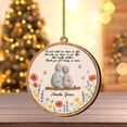 thumbnail image 1 of Personalized Friendship Thank You Ceramic Ornament Flat 2D Printed Round Gift For Bestie, 1 of 6