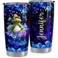 thumbnail image 1 of Personalized Frog Tumbler Roses 20oz 30oz Tumblers with Lid Gift for Women Girl Daughter Sister Animal Lovers Christmas Birthday, 1 of 6