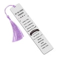 thumbnail image 1 of Personalized Funny Bookmark for Women & Men, Book Lovers Gift for Coworker, Sister, Friend | Valentine's Day, Christmas & Birthday Gift for Adult, Teen Readers | Book Marker with Quote, 1 of 9