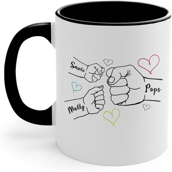 Personalized Funny Father's Day Coffee Mug,Color Changing Mugs,Accent Mug 11-15 oz, Funny Father's Day Coffee Mug, Gift For Men (Accent Mug #2)