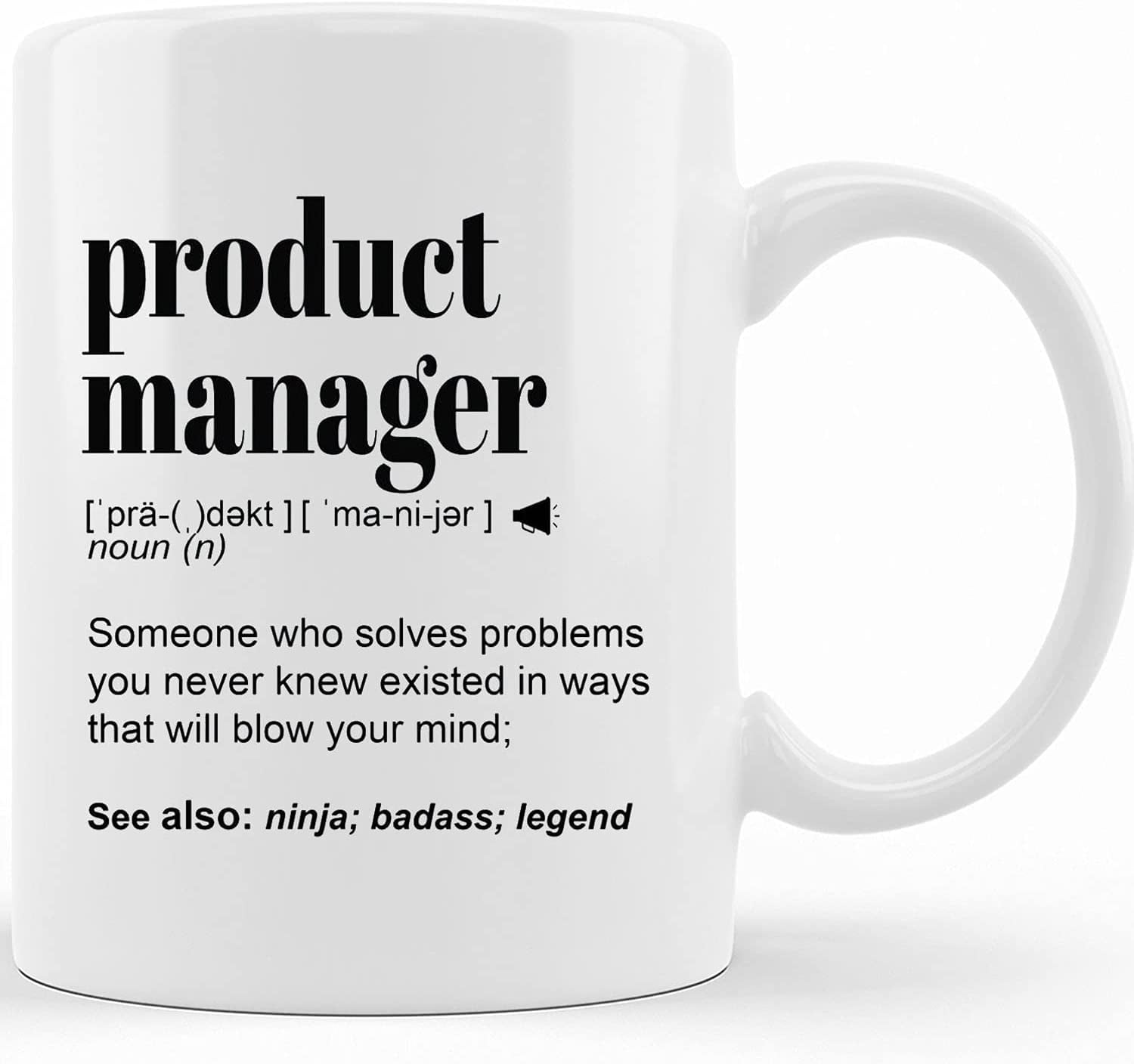 Personalized Funny Product Manager Gift Mug L For Womend Men L  Appreciation, Birthday, Christmas, Retirement Gift L Personalize Custom  Name Coffee