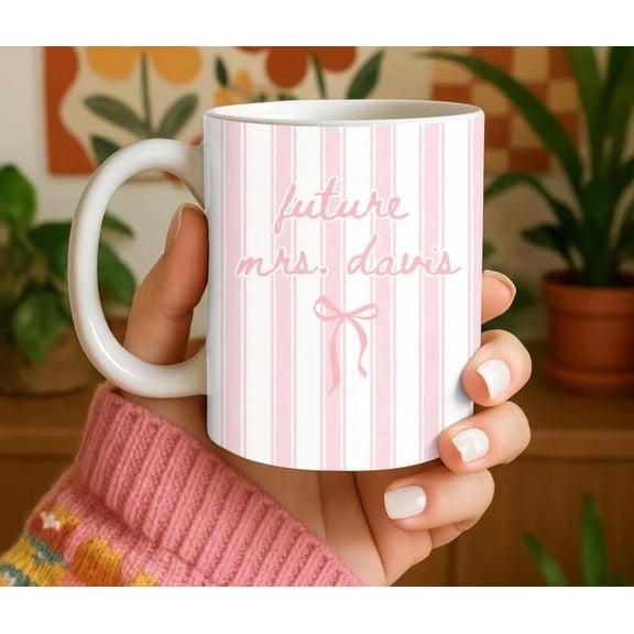 Personalized Future Mrs. Mug Engaged Mug, Bride To Be Gift, Bekilab, 11oz-15oz Mug