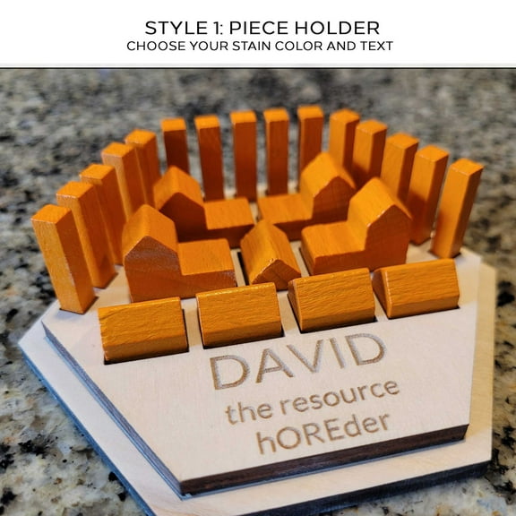 Personalized Game Piece Holders For Settler Game Board | Game Piece Organizer | Game Piece Tray | Compatible with Catan
