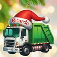 thumbnail image 1 of Personalized Garbage Truck Shape Ornament, Customized Name Truck Lover Christmas Ornament 2025, Unique Waste Management Vehicle Xmas Decor Ornaments Gift for Son Grandson Grandkids Birthday Holiday, 1 of 5