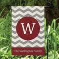 thumbnail image 1 of Personalized Garden Flag, Chevron Wine Family Name, 1 of 1