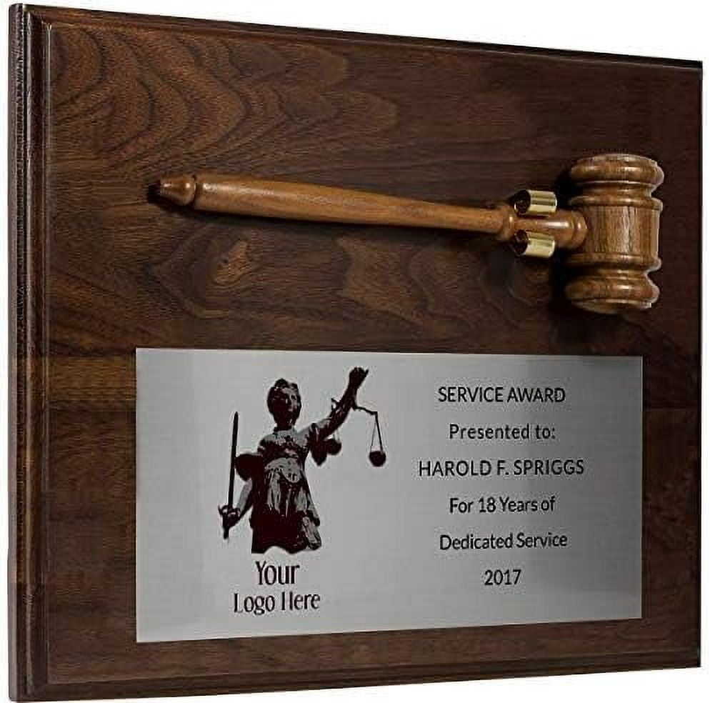 Custom Crystal Gavel Award Trophy – 6.75 Inch With Free Engraving