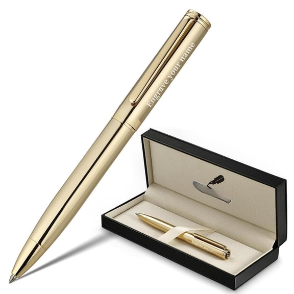 Personalized Gel Pen Stunning Luxury Pens With Finish Black Ink Refill Executive Gift Set For Family & Friends Writing Fancy Office Retractable Graduation Nice Designer